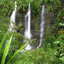 cascade du voile de la mariee
